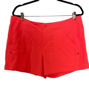 Athleta Orange Shorts Size 14